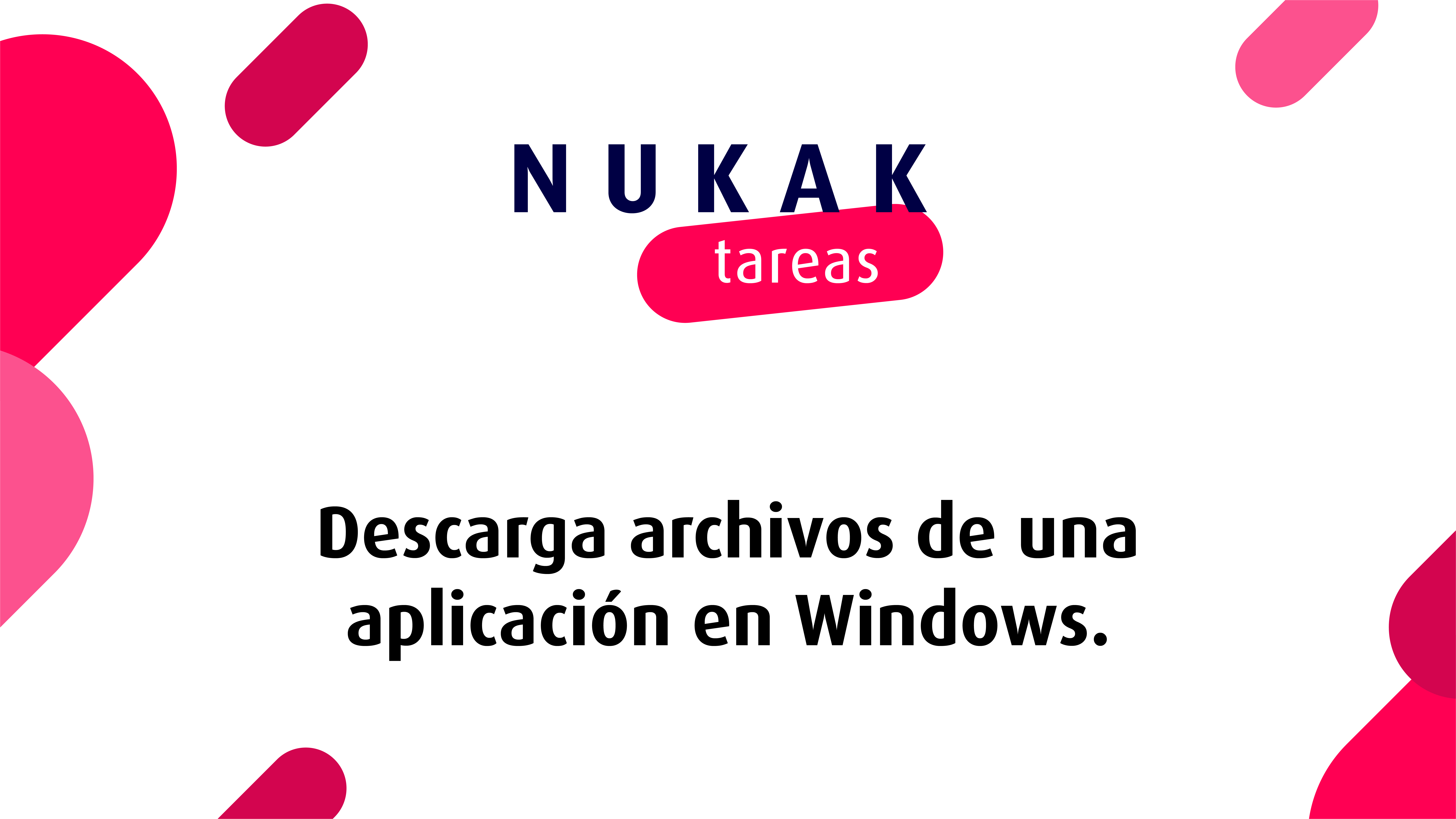 Descarga archivos desde Windows